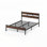 Base de lit plateforme en bambou et métal Zinus Roman