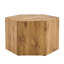  Table basse en bois aggloméré texturé avec finition grain complexe, table d'appoint moderne pour espaces de vie élégants, naturel-643198713