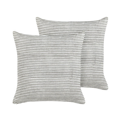 Chancy Striped Square Throw Cushion
