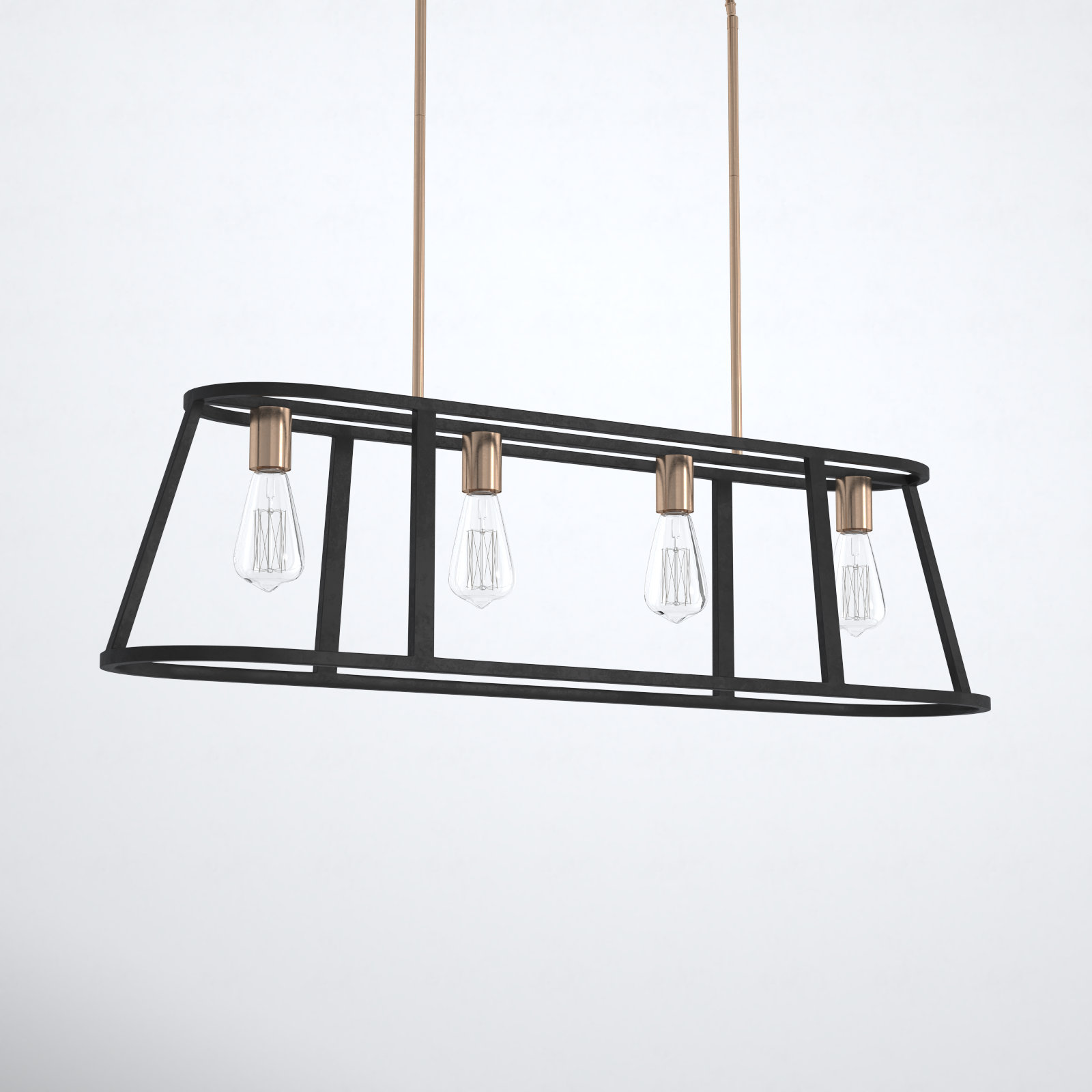 Brielle 4 Light Steel Dimmable Pendant