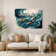 Art mural nautique sous-marin gris-671904473