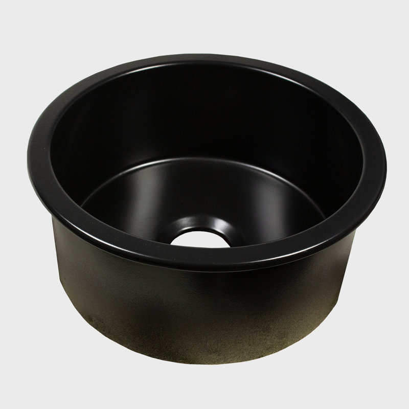 Hyannis 17.75'' L Single Basin Kitchen Sink, Matte Black