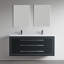Meuble-lavabo mural double 61 po avec surface solide 61 po-93549455-93549452