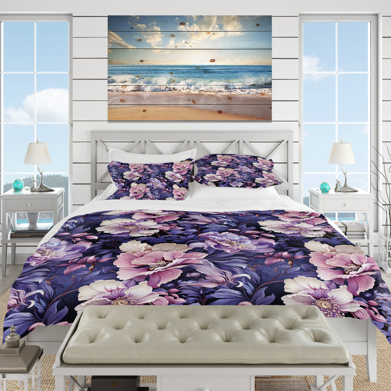 Ensemble de housse de couette Orchid Twilight, Housse de couette simple + 1 taie décorative stan