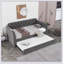 Upholstered Daybed with Trundle and USB Charging Design-1432599285