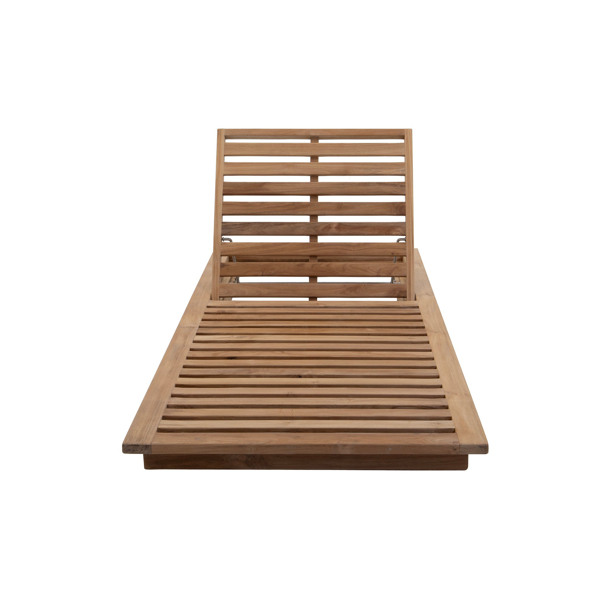 Varenna 27.5'' Outdoor Teak Chaise Lounge, Charcoal