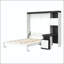 Lit escamotable double avec bureau et rangement