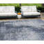 Tapis intérieur lavable abstrait bleu marine et bleu ciel HomeRoots 9 pi x 12 pi