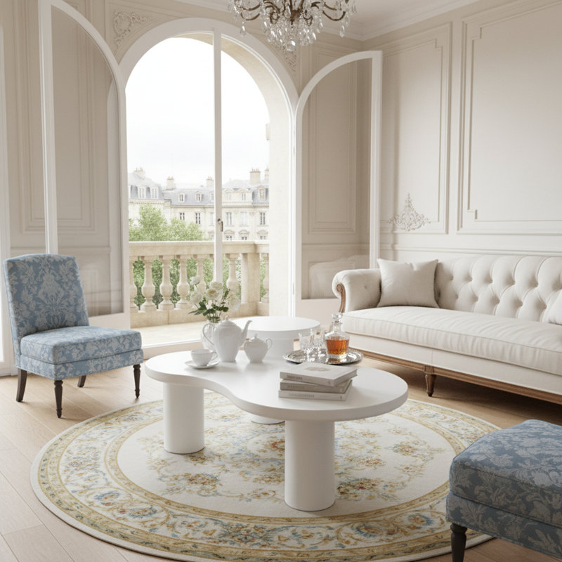 Ensemble de tables de bout blanches Modern Nesting