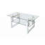 Table basse transparente en verre trempé