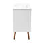 Meuble-lavabo blanc 24 po Manoir