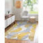 Kenzo Ochre Abstract Geometric Modern Rug – Large Living Room Carpet | Bedroom & Hallway Runner | Soft, Stain Resistant, Non-Shedding Floor Mat-999112763