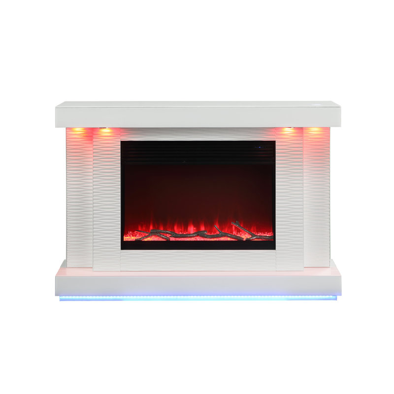 Elon 55-Inch Electric Fireplace With Led Lights