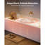 Baignoire en alcôve, baignoire contemporaine en acrylique en alcôve de 60 po x 30 po, baignoire de trempage avec bonde à droite et trou de trop-plein, grande baignoire rectangulaire profonde pour salle de bain avec bride intégrée, blanc-183762292