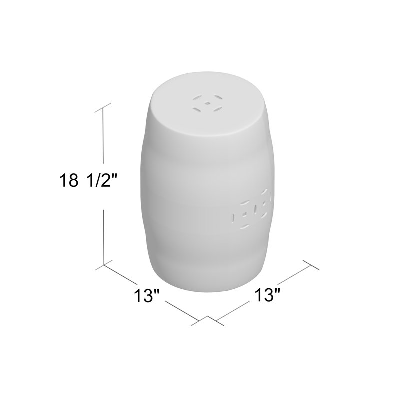 Cecere Ceramic Accent Stool