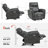 17.9"Seat Hight Small Zero Wall-Hugger Recliners Chair with Lumbar Support & USB and Type-C Charging Ports, Faux Leather-1027308053