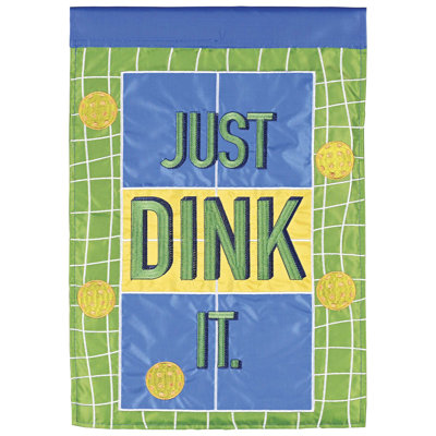 Drapeau de jardin Pickleball Just Dink It