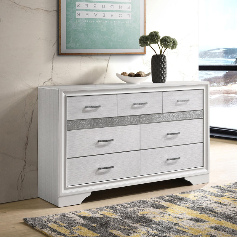 Miranda 7-drawer Dresser, White