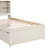 Modern Twin Size Bed Frame With Built-In USB Port On Bookcase Headboard And 2 Drawers-106845170