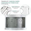 Évier de cuisine à double cuve avec filtre à panier L 36 po x l 26 po Diamond-55843783
