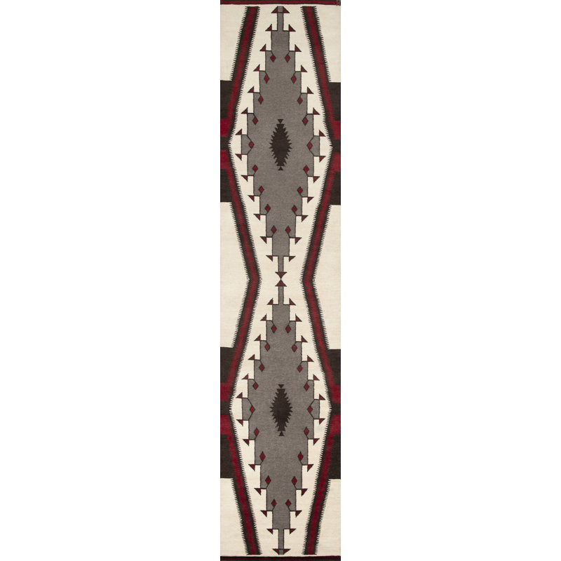 Mesa Wool Southwestern Area Rug, Runner 3' x 10'