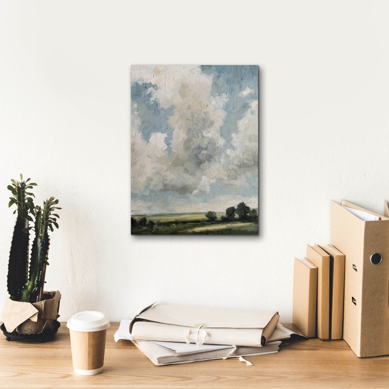 Toile épique Graffiti «Gathering Clouds» par Marian Parsons, 12 po x 16 po