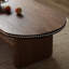 Table basse ovale de style rétro rétro