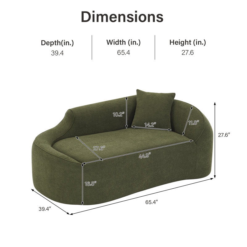Canapé Curved, Vert
