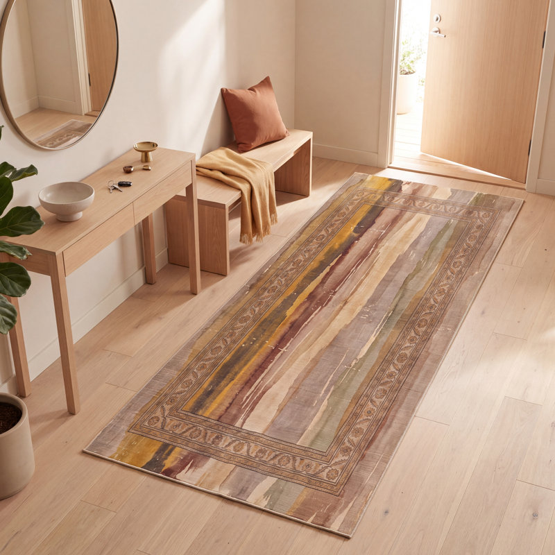 Tapis de salle à manger Mead2 Modern, Rectangle 6 pi 7 po x 8 pi 10 po