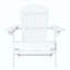 Chaise de patio pliante en bois d'acacia rustique avec lattes traditionnelles pour le confort et la durabilité à l'extérieur-1586664063
