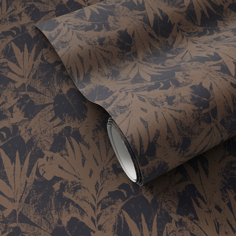Tropic Paradise Wallpaper by Getty Images, W52" x H132", Tropic Paradise Black & Tan I