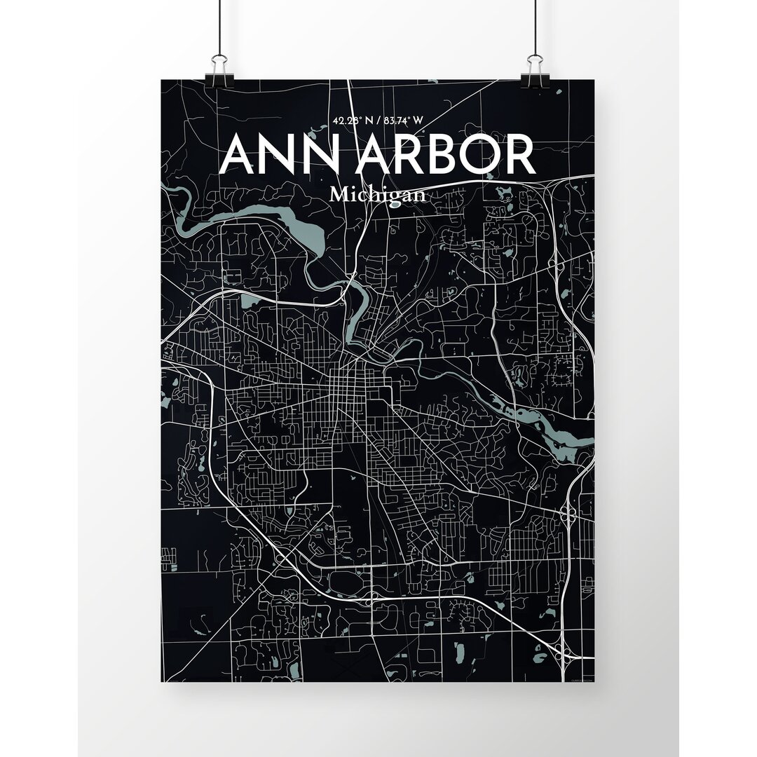 Poster Ann Arbor City Map