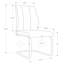 Ensemble de 2 chaises de salle à manger latérales Liam, similicuir capitonné, base en porte-à-faux-101190918-112864116