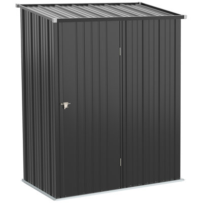 5 ft. W x 3 ft. D Stainless Steel Vertical Tool Shed