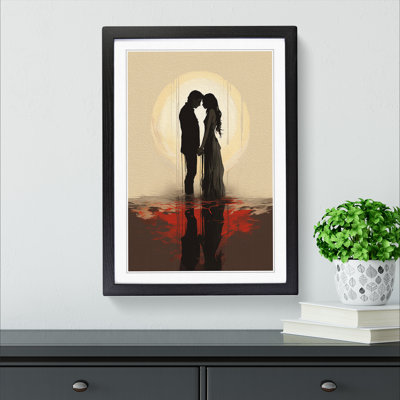 XYZ-FRM-V1223-4396 Lovers Minimalism 1 Piece Single Picture Frame Wall Art