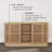 Contour 59" Curved Sideboard/TV Stand with Slat Doors and Open Shelf-1876500215