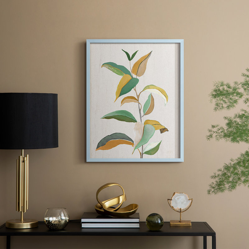 Touched with Sage I, reproduction encadrée - bois massif, H 30 po x l 24 po, Bleu
