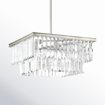 4 Light Glass Dimmable Pendant