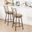 Swivel Counter Stool with Metal Frame