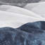 Ensemble de couette rayée avec draps - Bleu/Gris - Grand lit-134728556