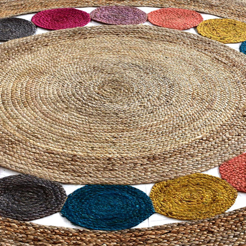 Round Ebel Polka Dots Hand Woven Area Rug, Round 150cm