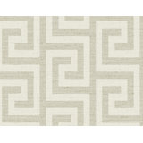 Lillian August Ink Luna Retreat Greek Key Embossed Vinyl Unpasted Wallpaper