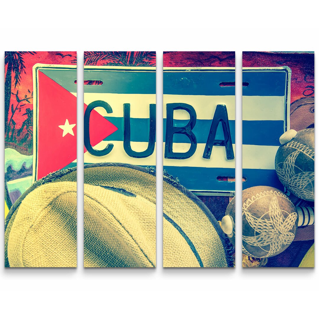 4-tlg. Leinwandbilder-Set Cuba - Havanna