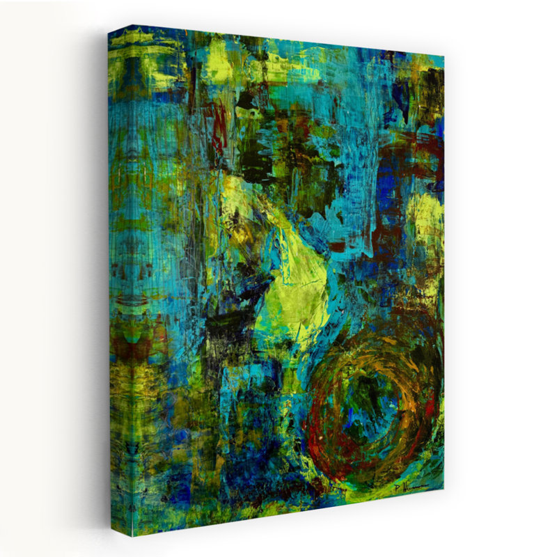 Art contemporain, art contemporain abstrait, H 48 po x l 32 po