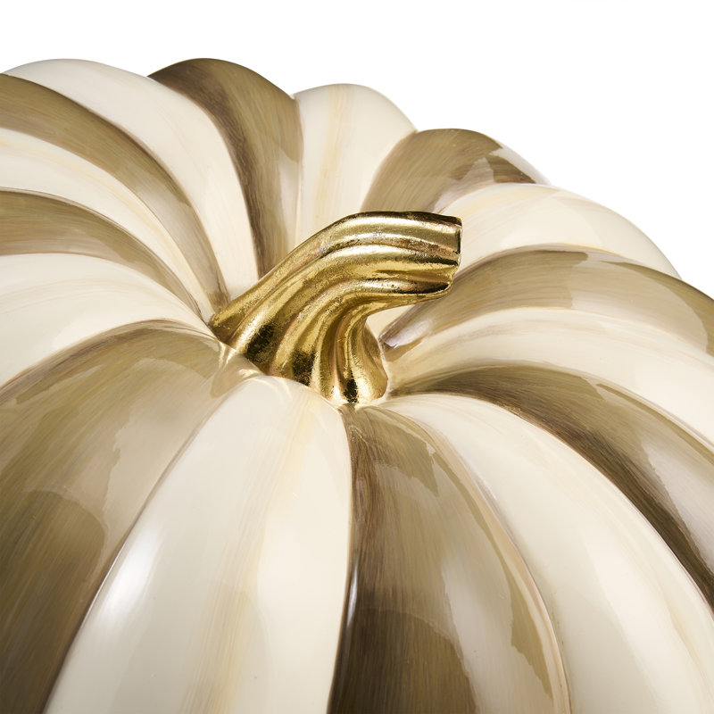 Mocha Stripe Extra Large Pumpkin