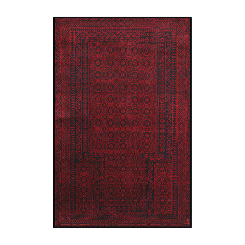Tapis oriental rouge / bleu marine, Rectangle 7 pi x 10 pi