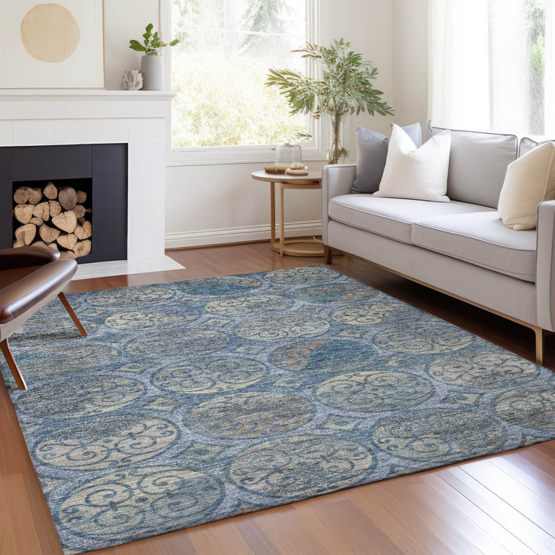 Tapis intérieur / extérieur Neysa, Rectangle 5 pi x 7 pi 6 po