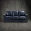  Canapé inclinable électrique en cuir véritable rembourré de duvet synthétique 86,25 po-1423949424