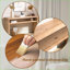 Table basse rustique en bois naturel 59 po, console peu encombrante avec rangement pour couloir / salon