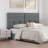 Upholstered Faux Leather Quuen Size Headboard,Sturdy Metal Legs,Tufted Upholstery Design